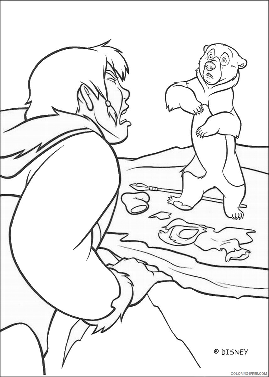 Brother Bear Coloring Pages TV Film brother_bear_coloring19 Printable 2020 01433 Coloring4free