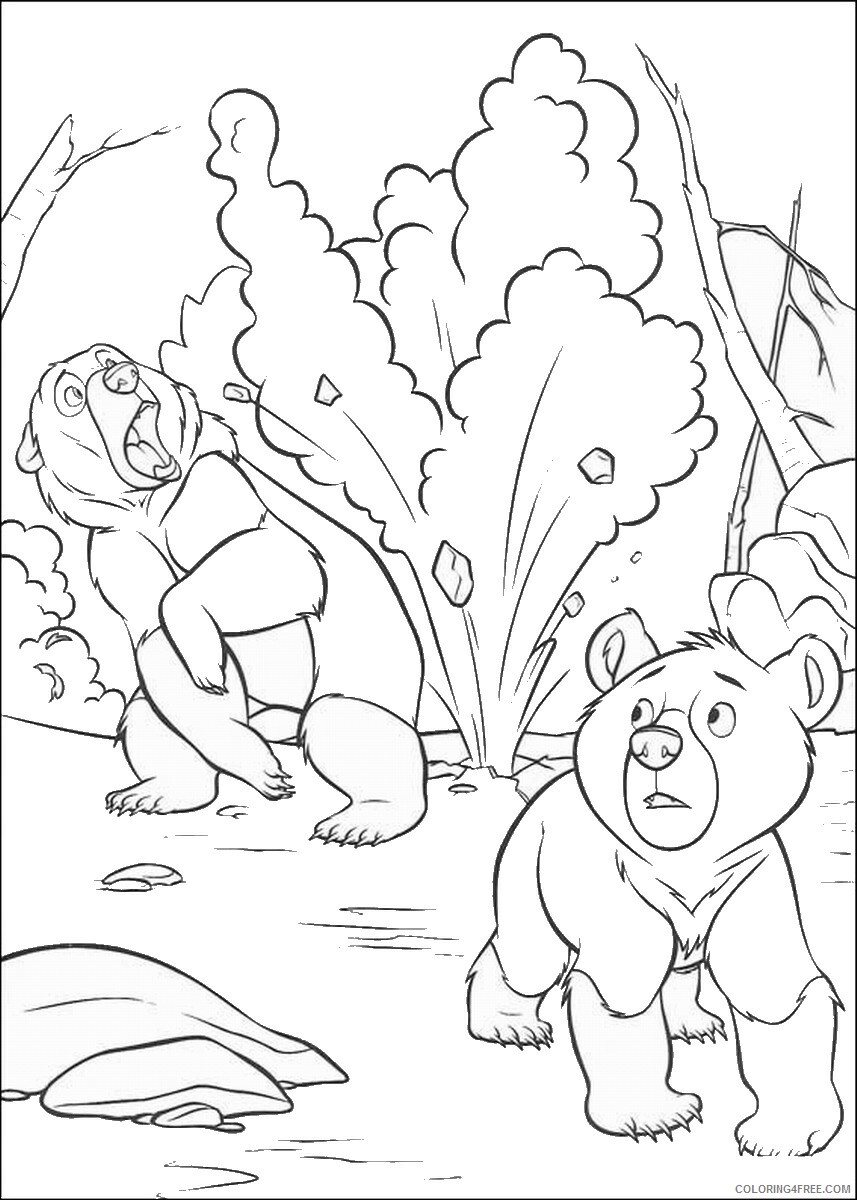 Brother Bear Coloring Pages TV Film brother_bear_coloring2 Printable 2020 01434 Coloring4free