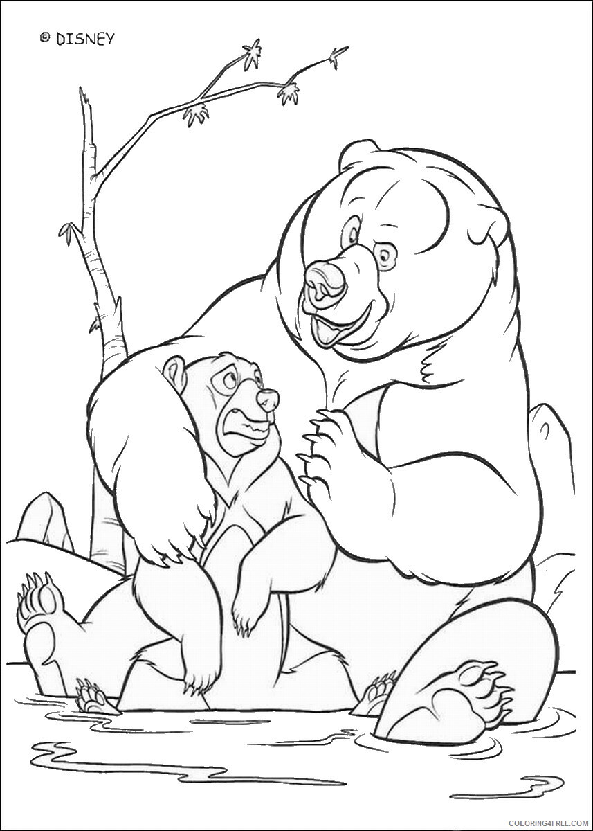 Brother Bear Coloring Pages TV Film brother_bear_coloring20 Printable 2020 01435 Coloring4free