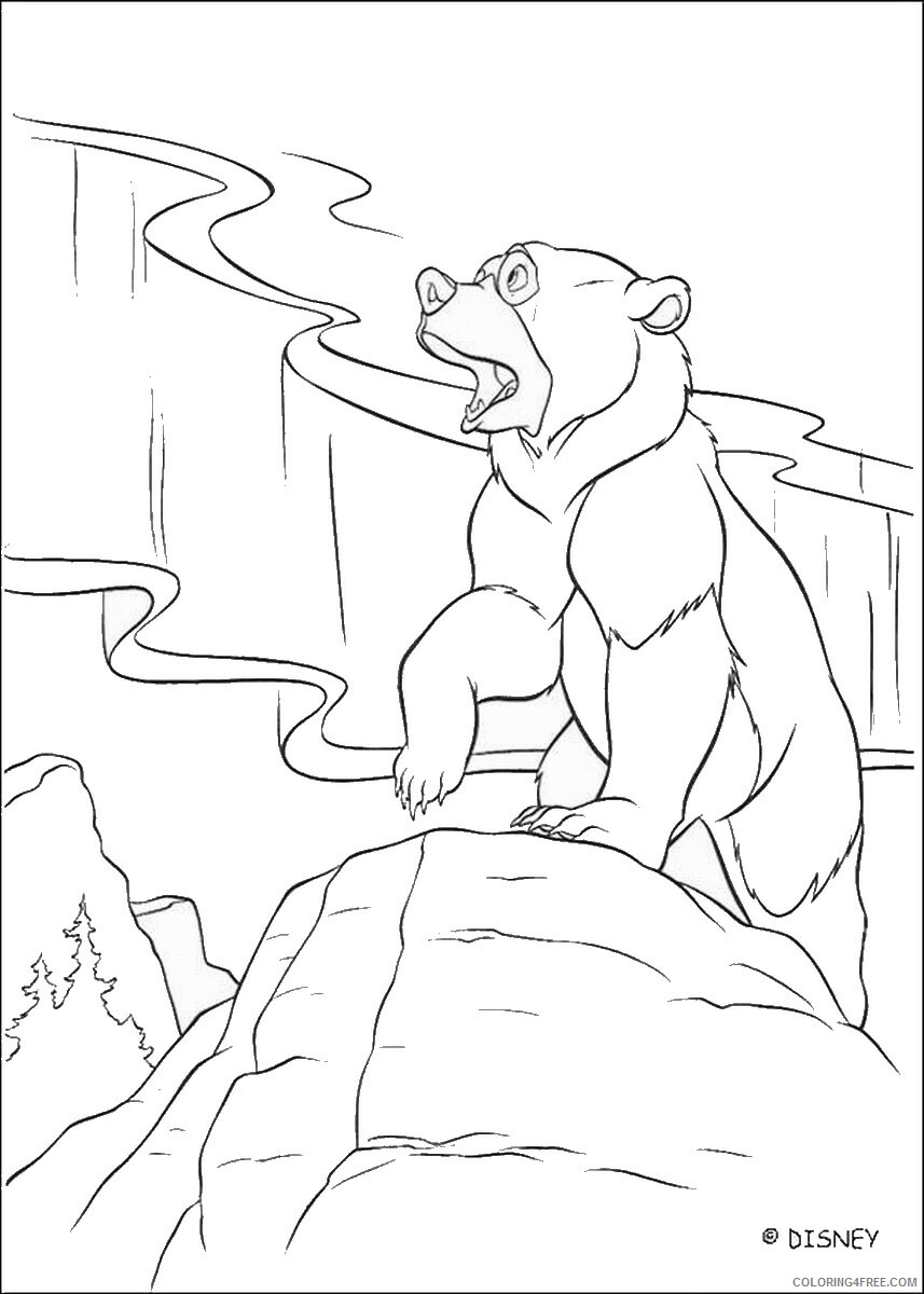 Brother Bear Coloring Pages TV Film brother_bear_coloring25 Printable 2020 01440 Coloring4free