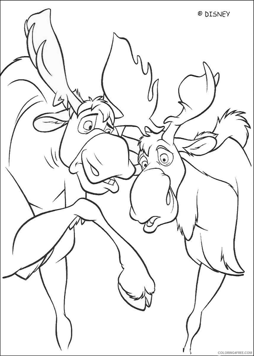 Brother Bear Coloring Pages TV Film brother_bear_coloring26 Printable 2020 01441 Coloring4free