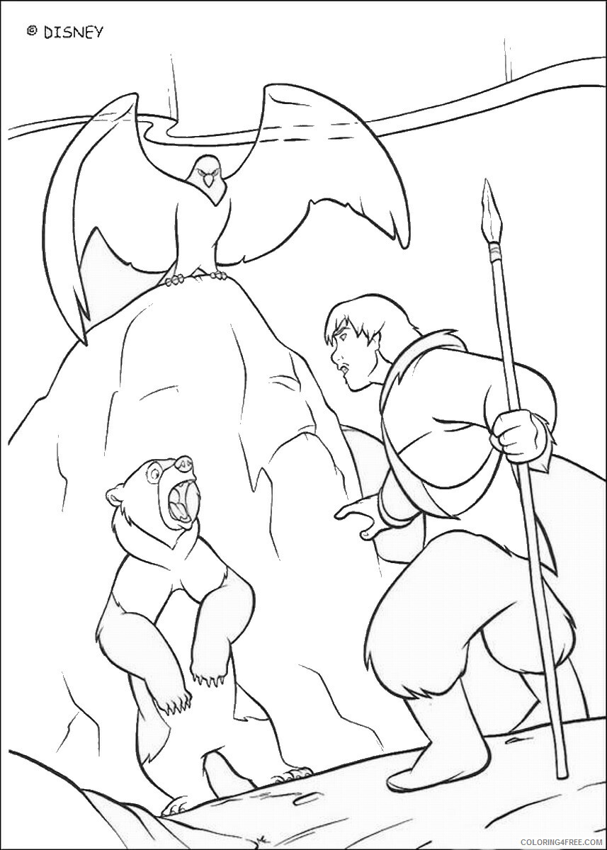Brother Bear Coloring Pages TV Film brother_bear_coloring28 Printable 2020 01443 Coloring4free