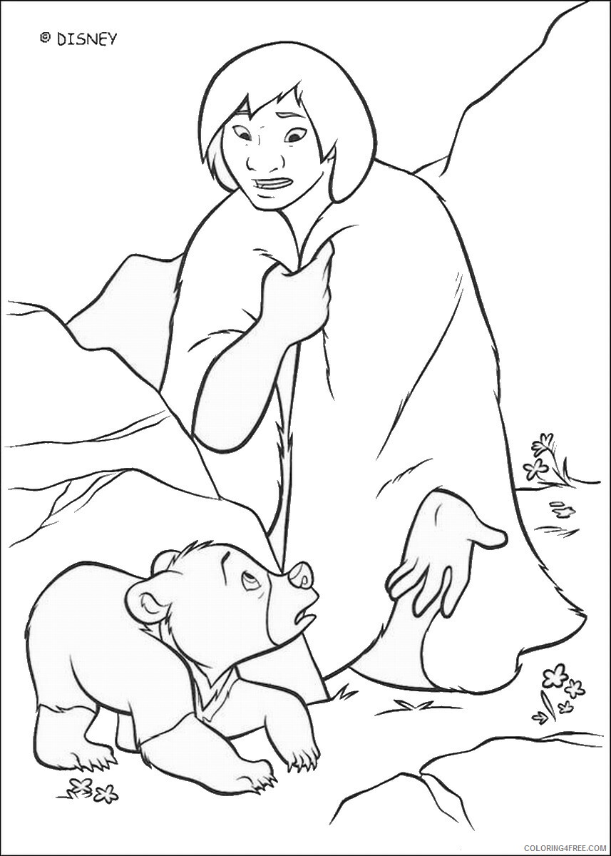 Brother Bear Coloring Pages TV Film brother_bear_coloring30 Printable 2020 01446 Coloring4free