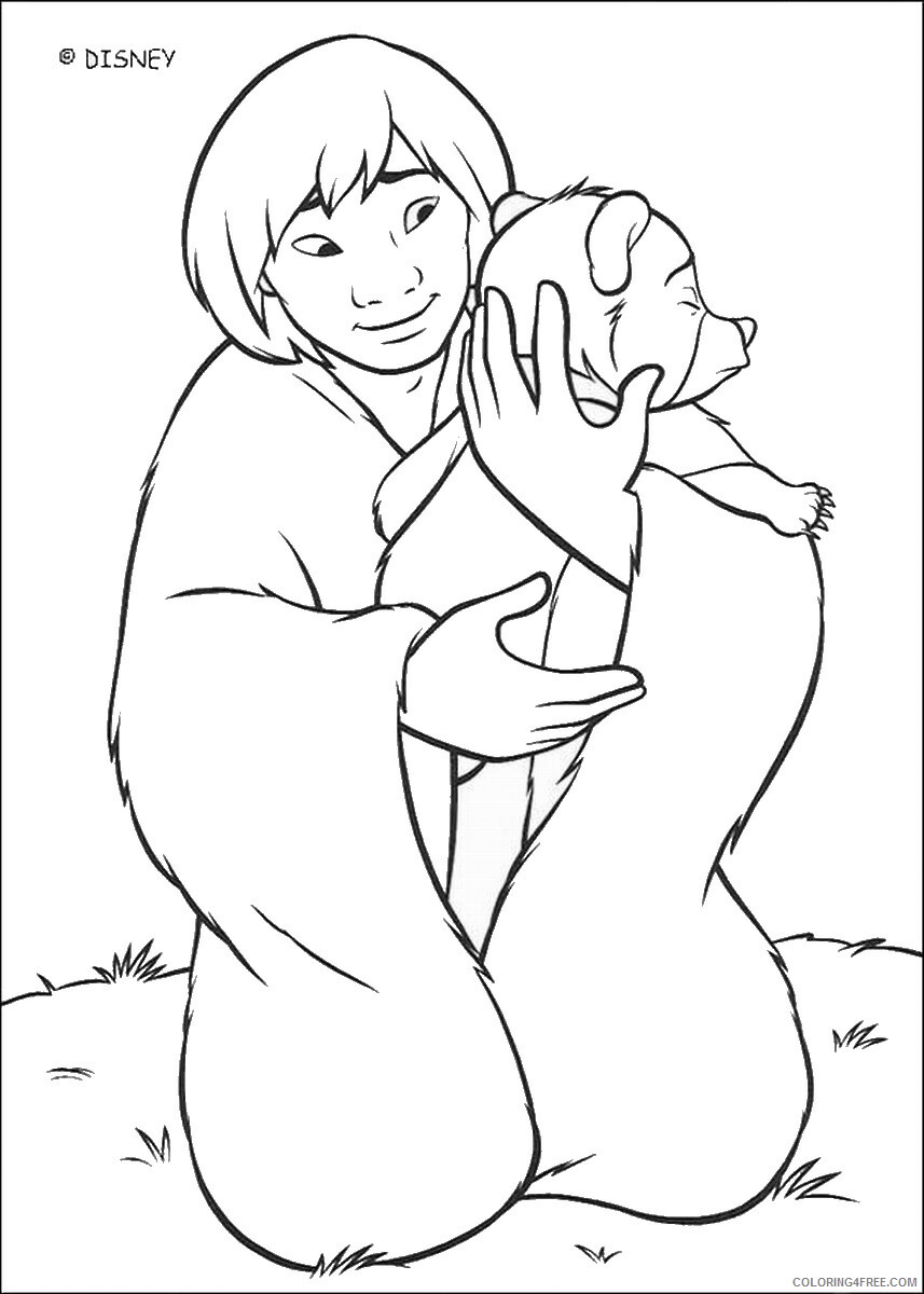 Brother Bear Coloring Pages TV Film brother_bear_coloring31 Printable 2020 01447 Coloring4free