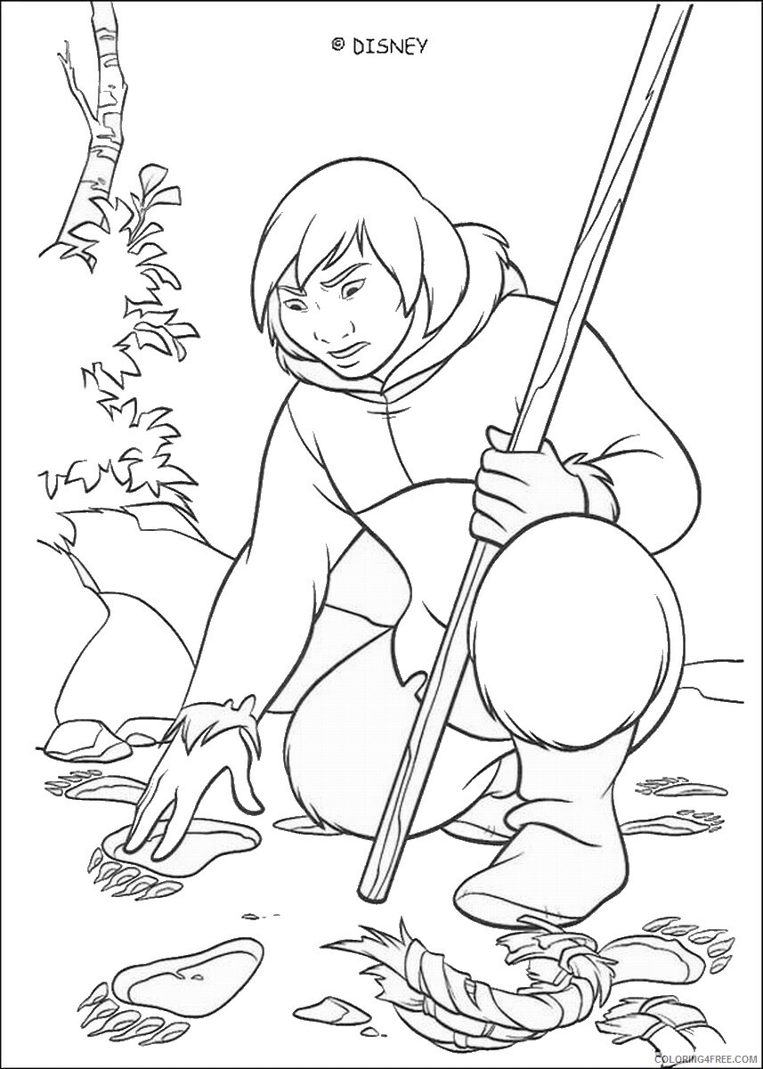 Brother Bear Coloring Pages TV Film brother_bear_coloring8 Printable 2020 01465 Coloring4free