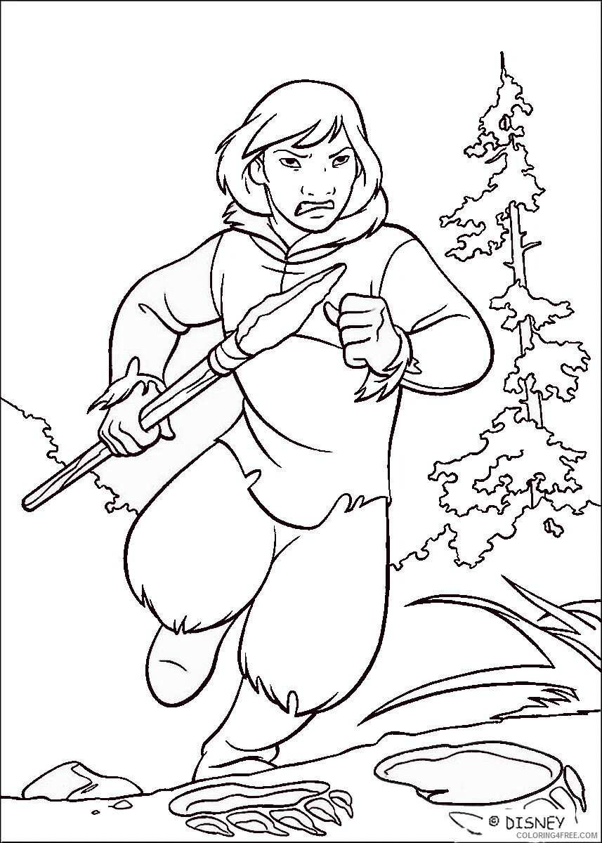 Brother Bear Coloring Pages TV Film brother_bear_coloring9 Printable 2020 01466 Coloring4free