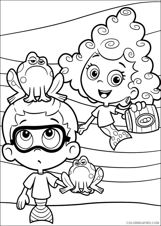 Bubble Guppies Coloring Pages TV Film Bubble Guppies Free Printable 2020 01617 Coloring4free