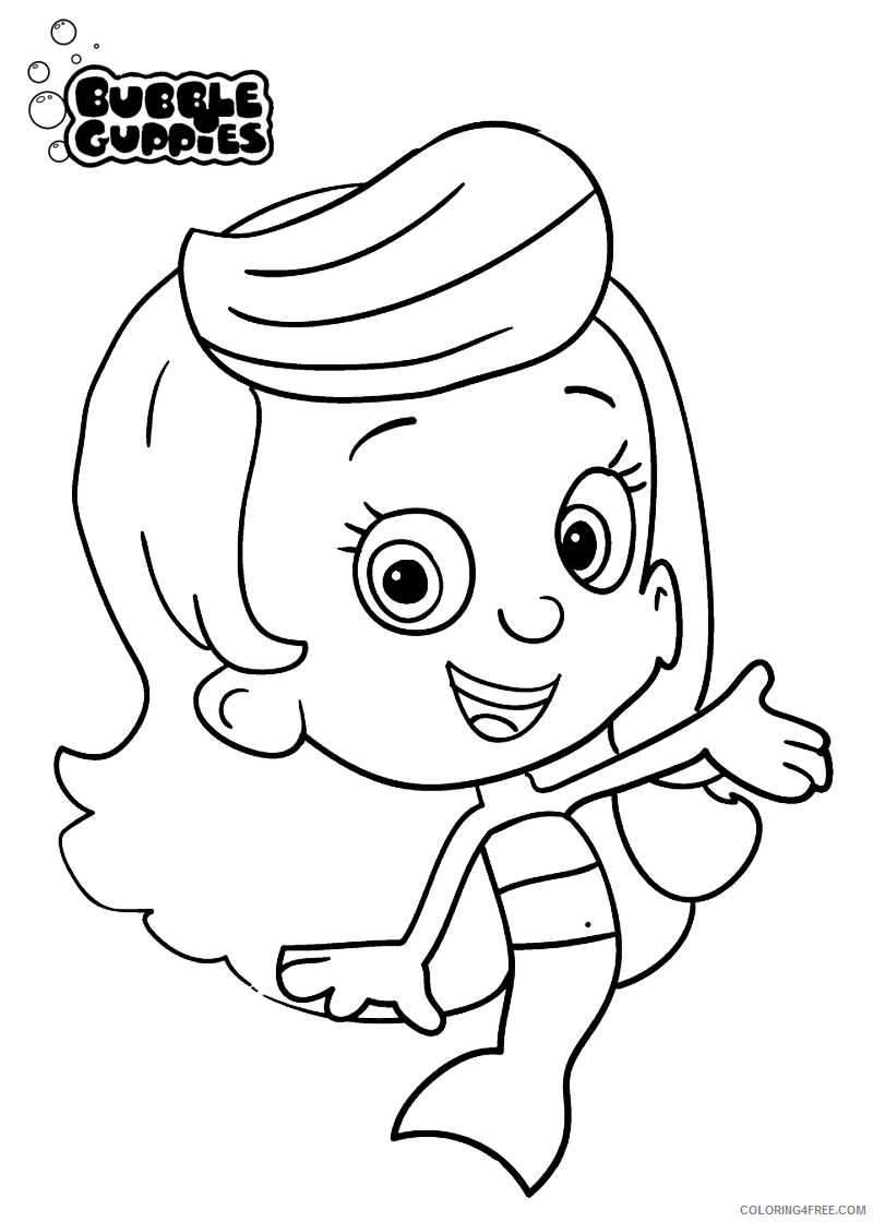 Bubble Guppies Coloring Pages TV Film Bubble Guppies Sheets Printable 2020 01634 Coloring4free