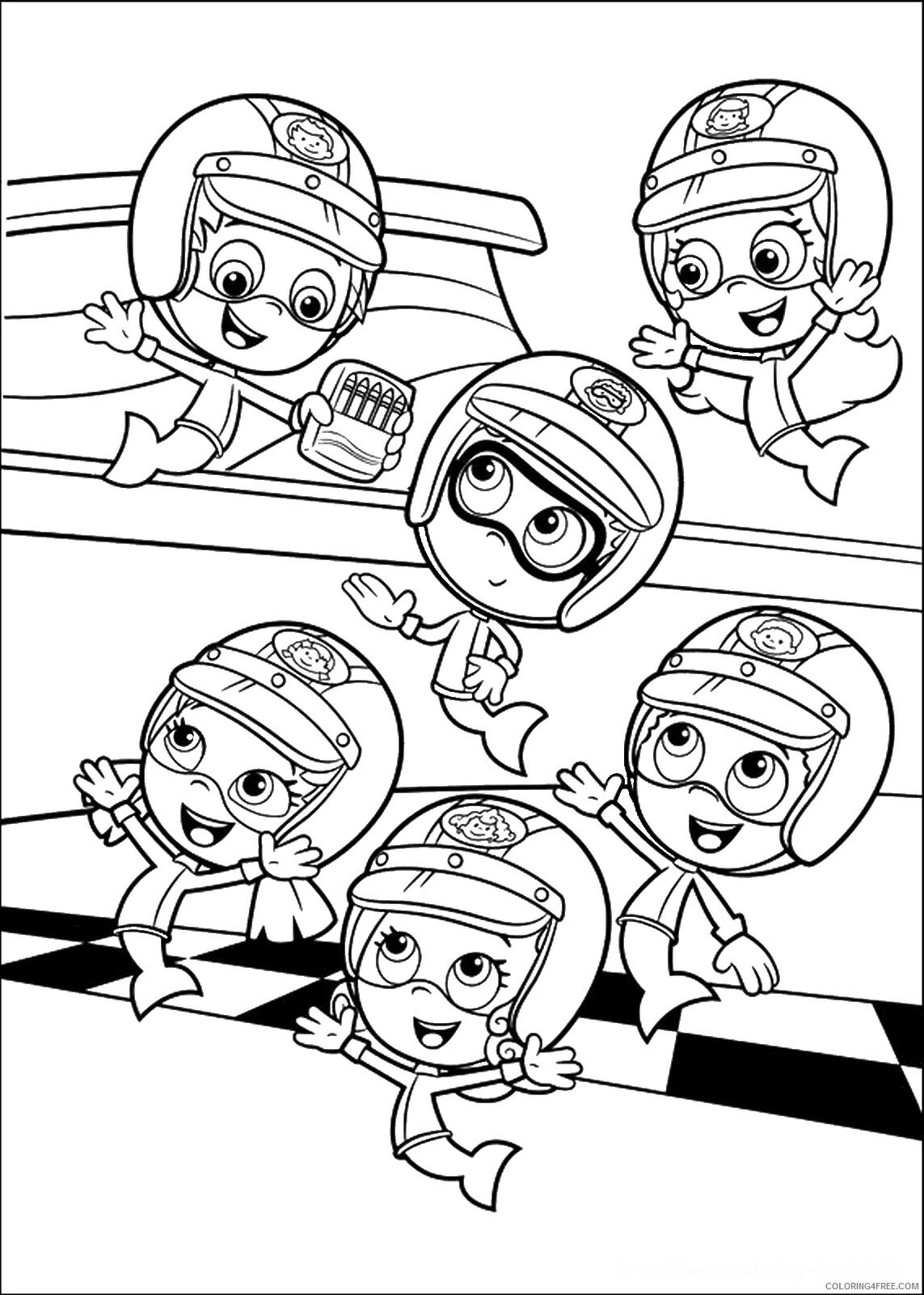 Bubble Guppies Coloring Pages TV Film Characters Printable 2020 01579 Coloring4free