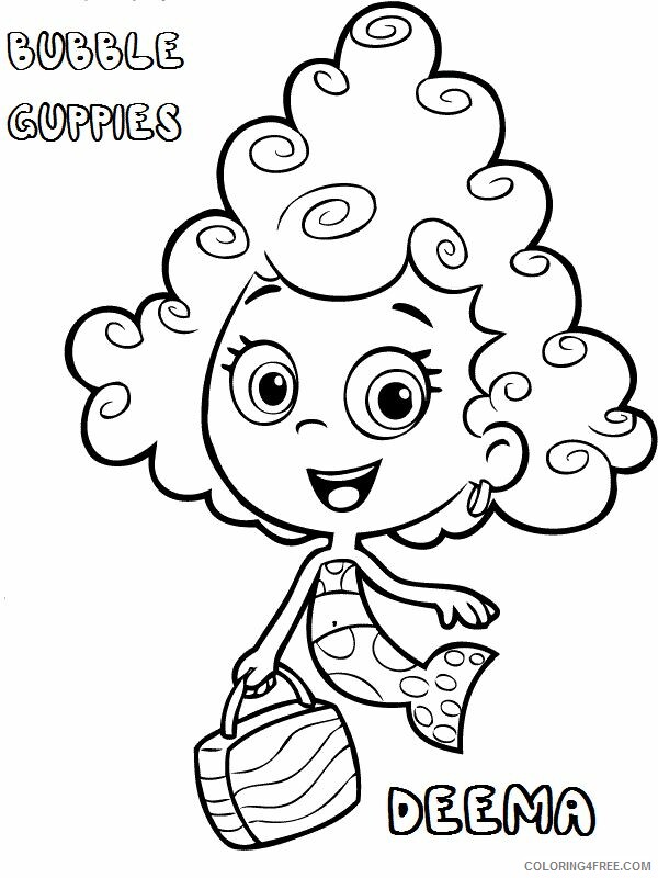 Bubble Guppies Coloring Pages TV Film Deema Printable 2020 01614 Coloring4free