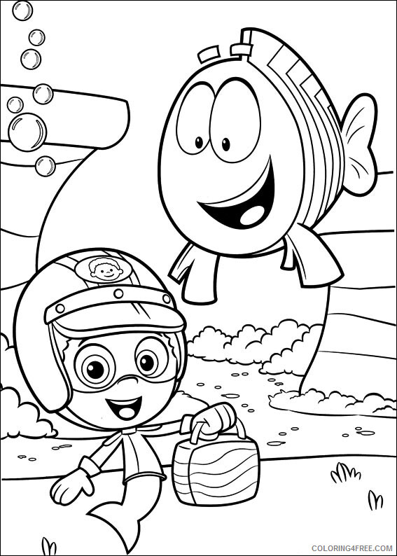 Bubble Guppies Coloring Pages TV Film Free Bubble Guppies Printable 2020 01658 Coloring4free