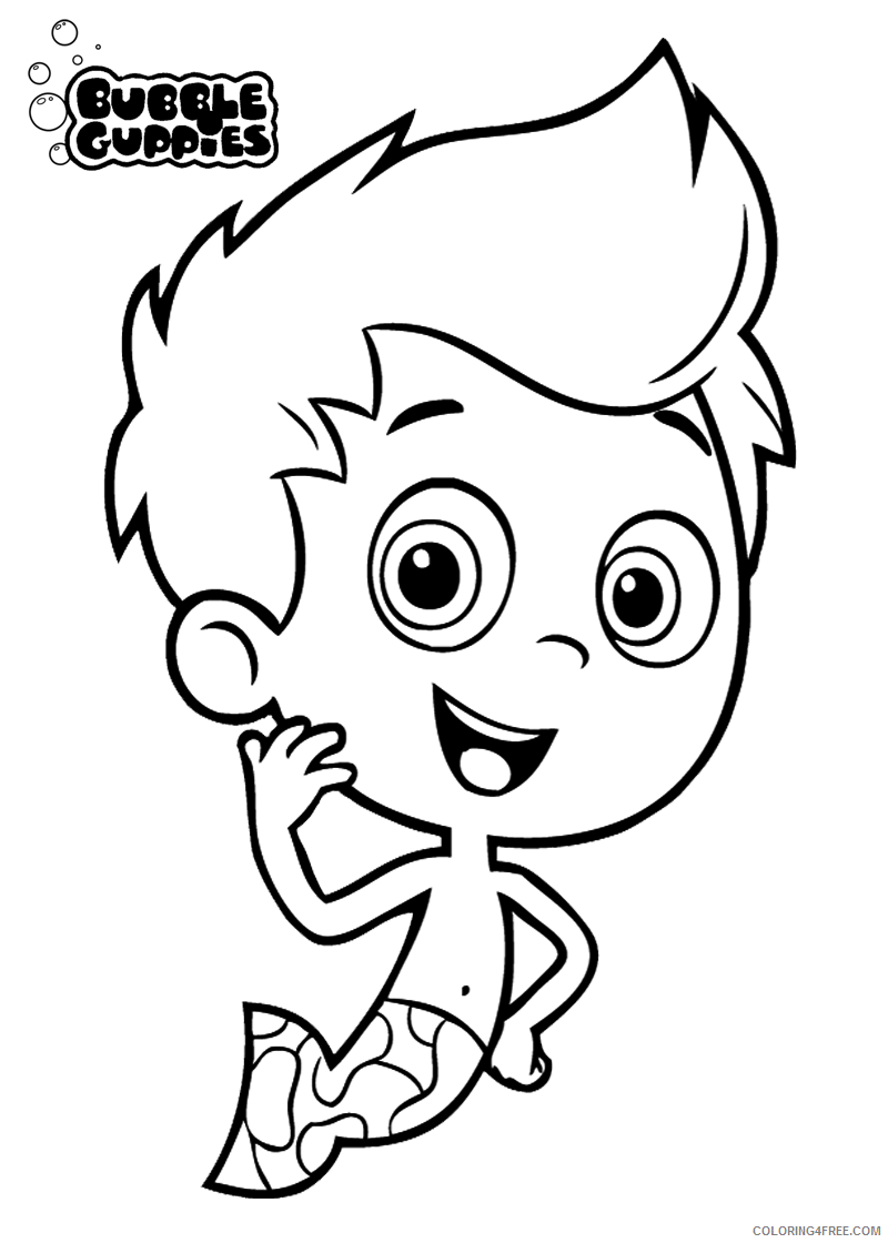 Bubble Guppies Coloring Pages TV Film Gil Bubble Guppies Printable 2020 01672 Coloring4free