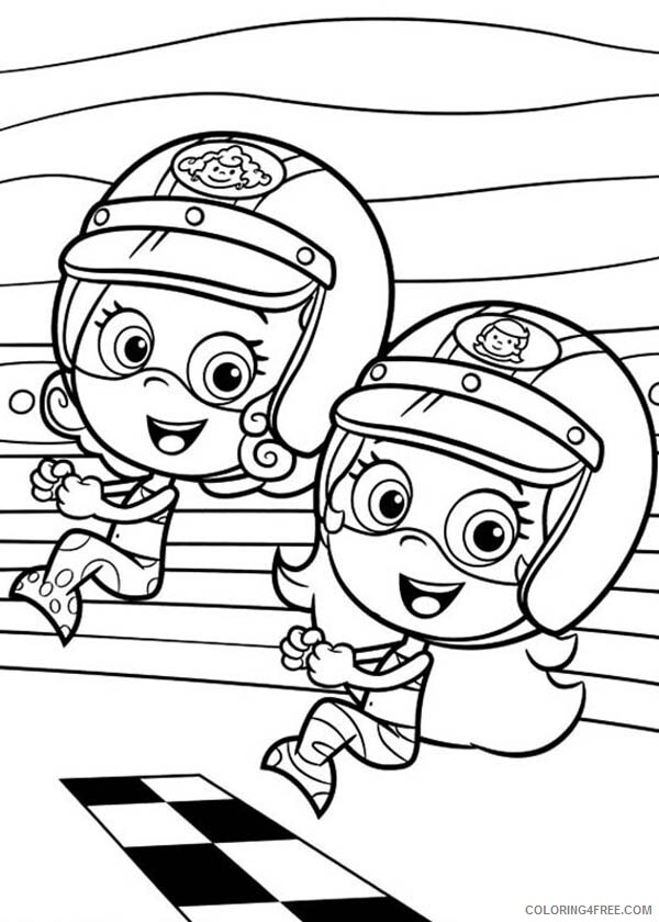 Bubble Guppies Coloring Pages TV Film Molly and Deema is Ready to Race 2020 01683 Coloring4free