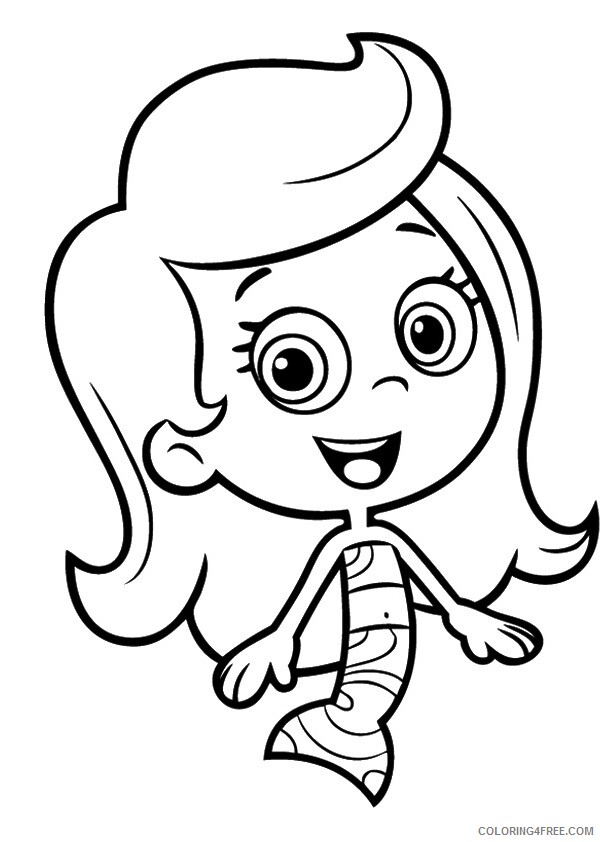 Bubble Guppies Coloring Pages TV Film bubble guppy molly Printable 2020 01531 Coloring4free