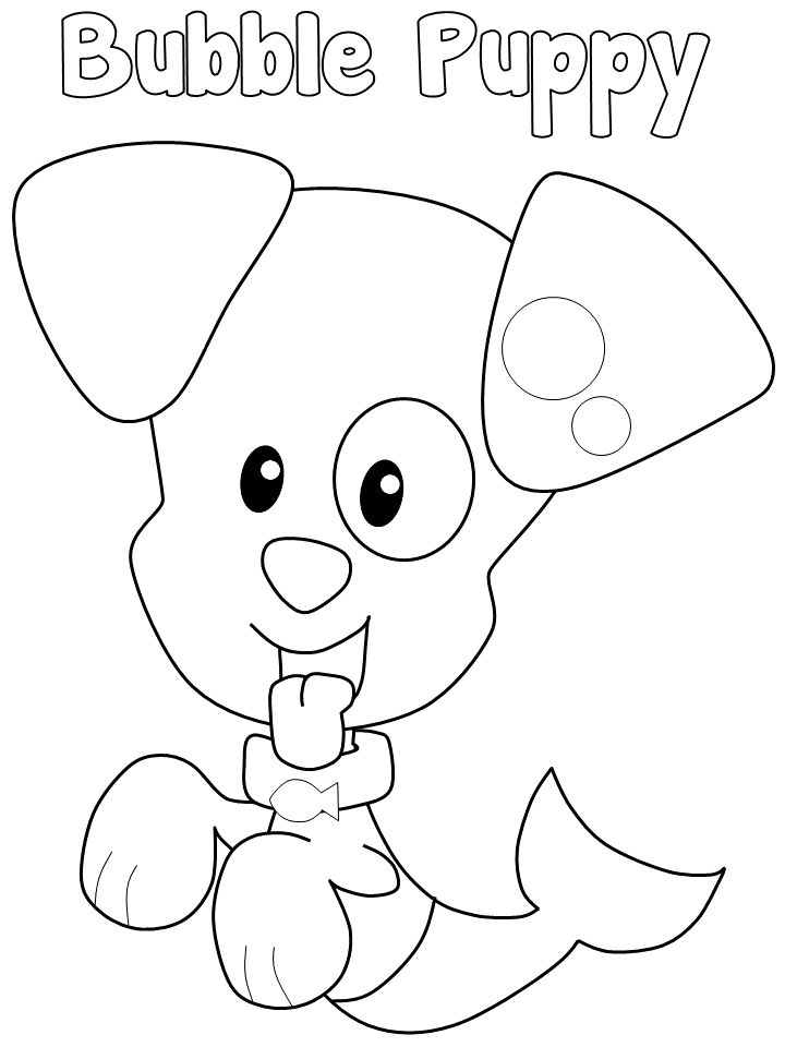 Bubble Guppies Coloring Pages TV Film bubble puppy titled Printable 2020 01643 Coloring4free