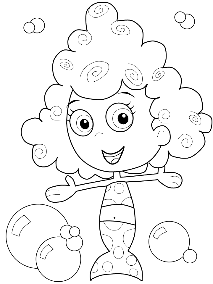 Bubble Guppies Coloring Pages TV Film deema bubbles Printable 2020 01650 Coloring4free