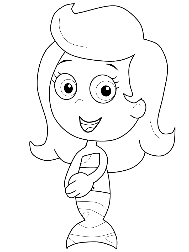 Bubble Guppies Coloring Pages TV Film molly Printable 2020 01682 Coloring4free