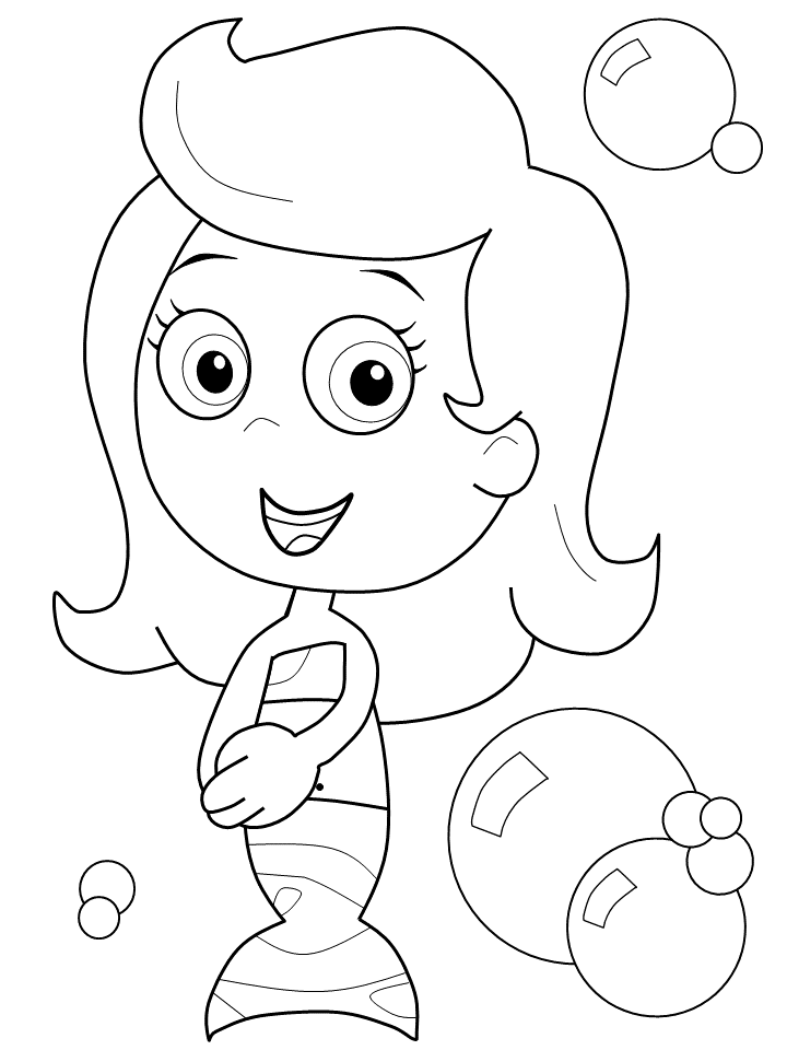 Bubble Guppies Coloring Pages TV Film molly bubbles Printable 2020 01687 Coloring4free