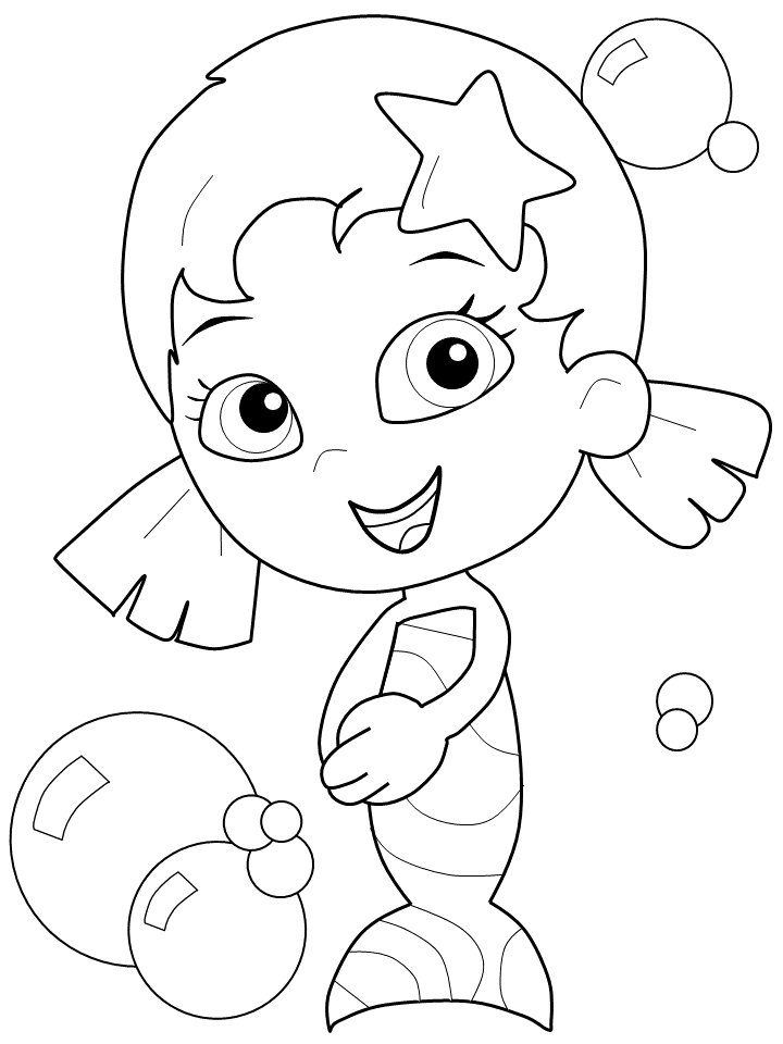 Bubble Guppies Coloring Pages TV Film oona bubbles Printable 2020 01706 Coloring4free