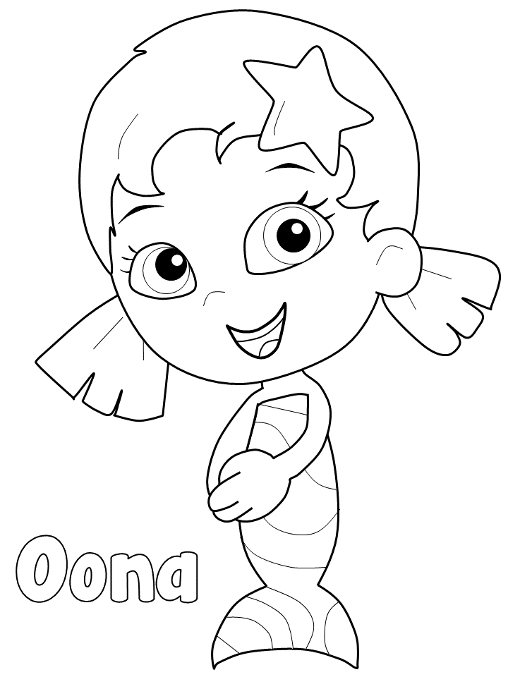 Bubble Guppies Coloring Pages TV Film oona titled Printable 2020 01708 Coloring4free