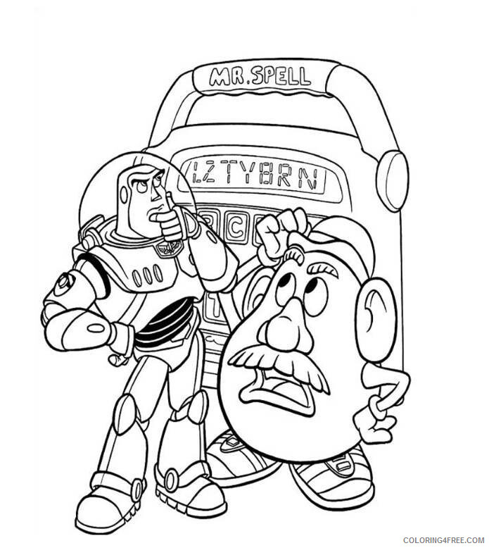 Buzz Lightyear Coloring Pages TV Film Mr Potato Head Buzz Lightyear 2020 01753 Coloring4free