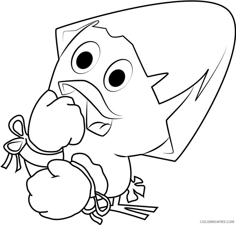 Calimero Coloring Pages TV Film calimero boxing a4 Printable 2020 01758 Coloring4free