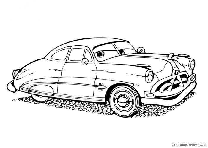 Cars Coloring Pages TV Film Cars Doc Hudson Printable 2020 01939 Coloring4free