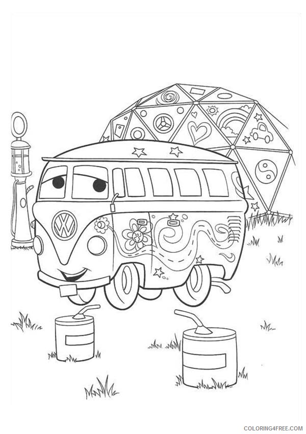 Cars Coloring Pages TV Film Cars Fillmore Printable 2020 01930 Coloring4free