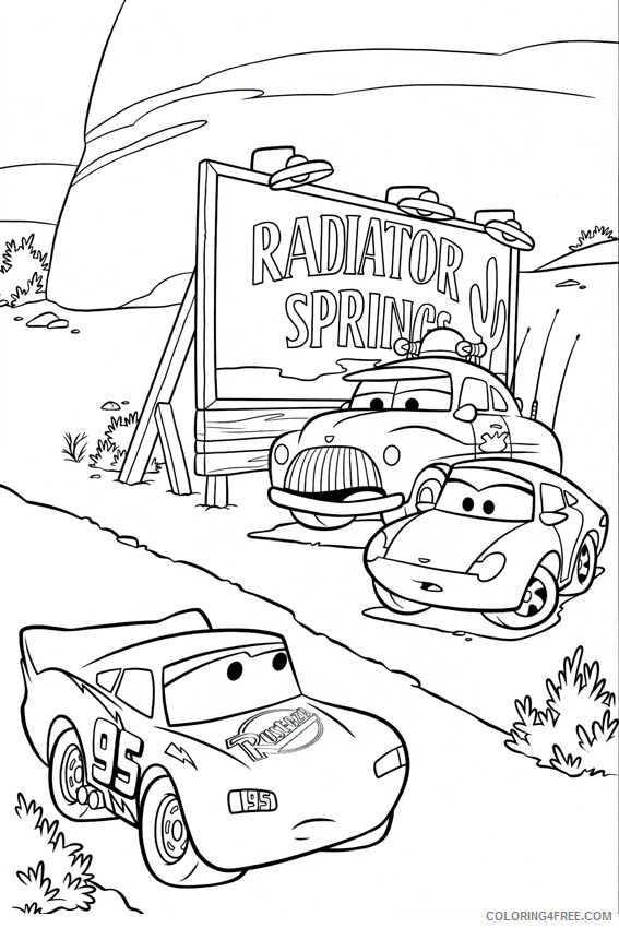 Cars Coloring Pages Tv Film Cars The Movie Printable 2020 01938 Coloring4free Coloring4free Com