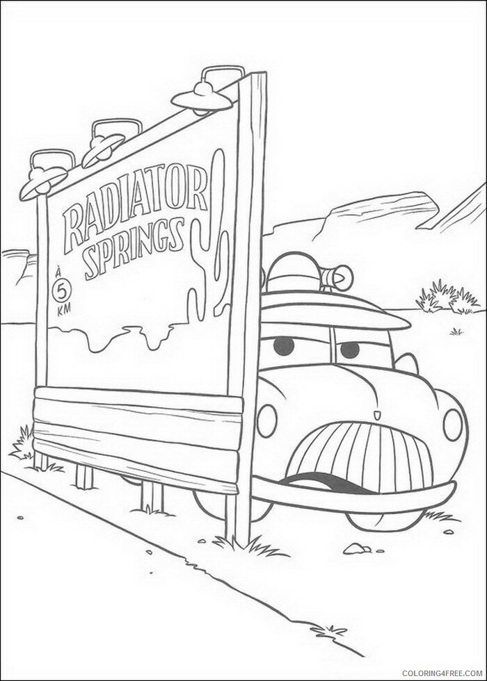 Cars Coloring Pages TV Film cars kjrfr Printable 2020 01867 Coloring4free