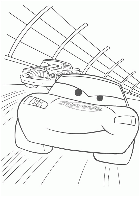 Cars Coloring Pages TV Film cars racing 2 Printable 2020 01948 Coloring4free
