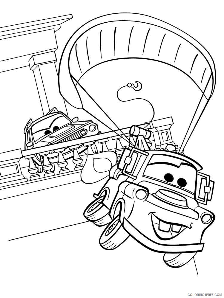 Cars Coloring Pages TV Film mater from cars 1 Printable 2020 01966 Coloring4free