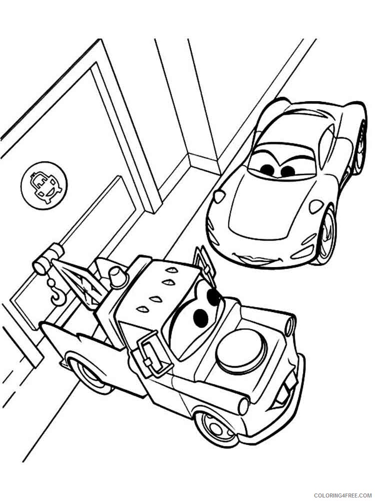 Cars Coloring Pages TV Film mater from cars 5 Printable 2020 01975 Coloring4free