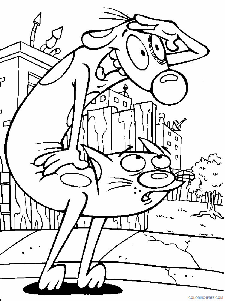 CatDog Coloring Pages TV Film CatDog 1 Printable 2020 02041 Coloring4free