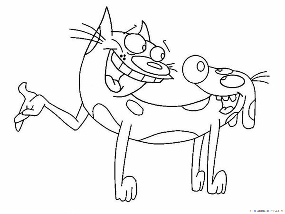 CatDog Coloring Pages TV Film CatDog 13 Printable 2020 02042 Coloring4free