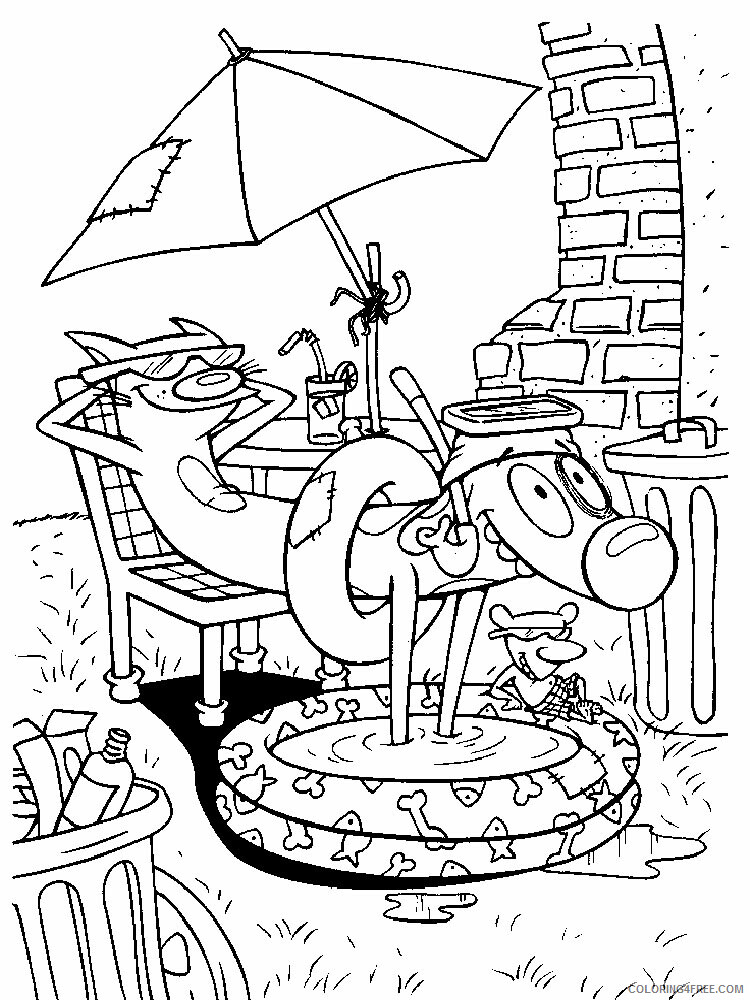 CatDog Coloring Pages TV Film CatDog 4 Printable 2020 02044 Coloring4free