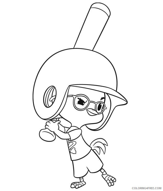 Chicken Little Coloring Pages Tv Film Chicken Little Baseball 2020 02070 Coloring4free Coloring4free Com