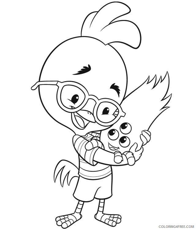 Chicken Little Coloring Pages TV Film Kirby and Chicken Little 2020 02100 Coloring4free