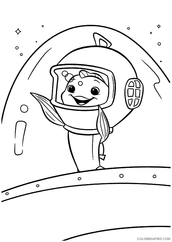 Chicken Little Coloring Pages TV Film Space Fish Chicken Little 2020 02101 Coloring4free