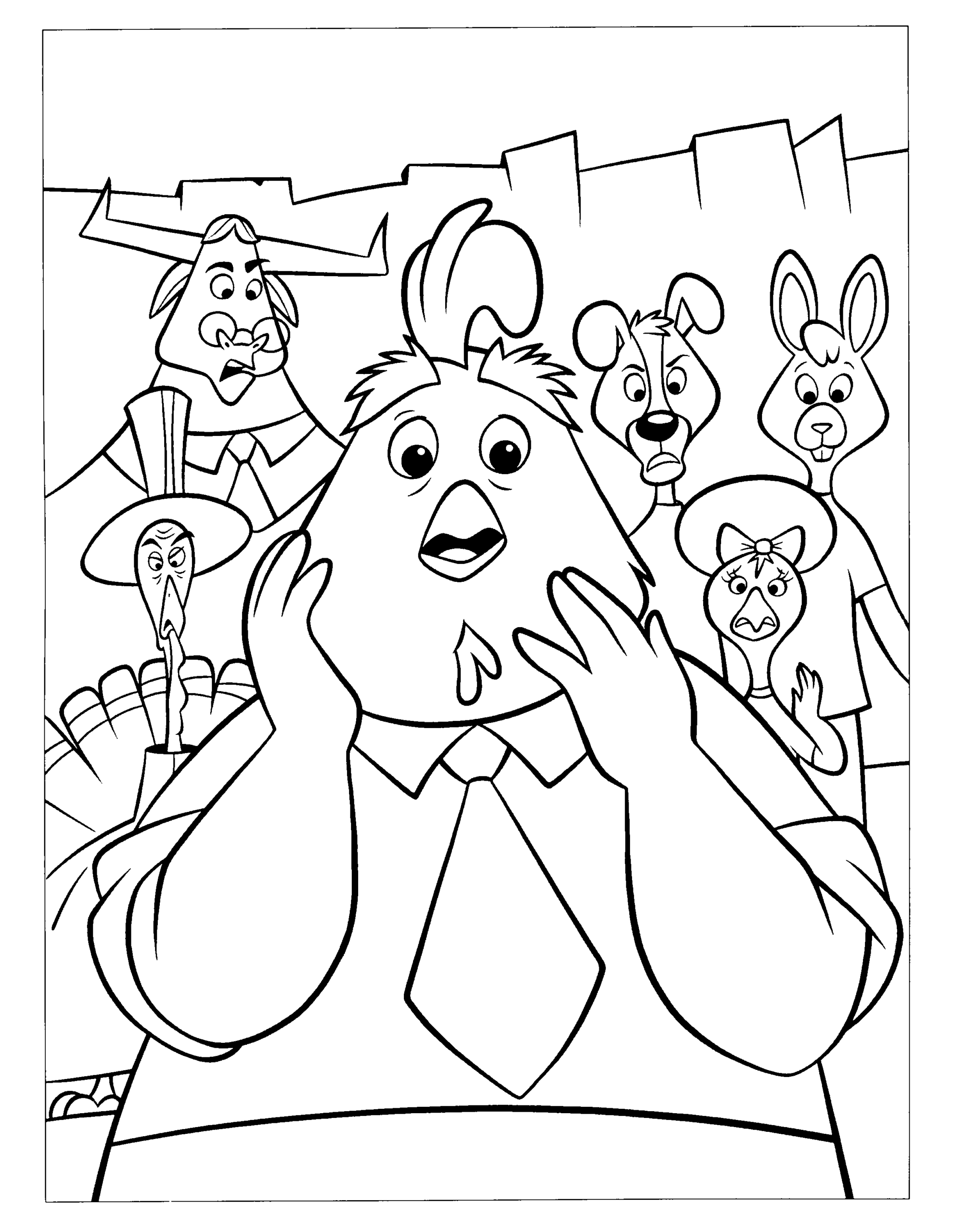 Chicken Little Coloring Pages TV Film chicken little 3 Printable 2020 02087 Coloring4free