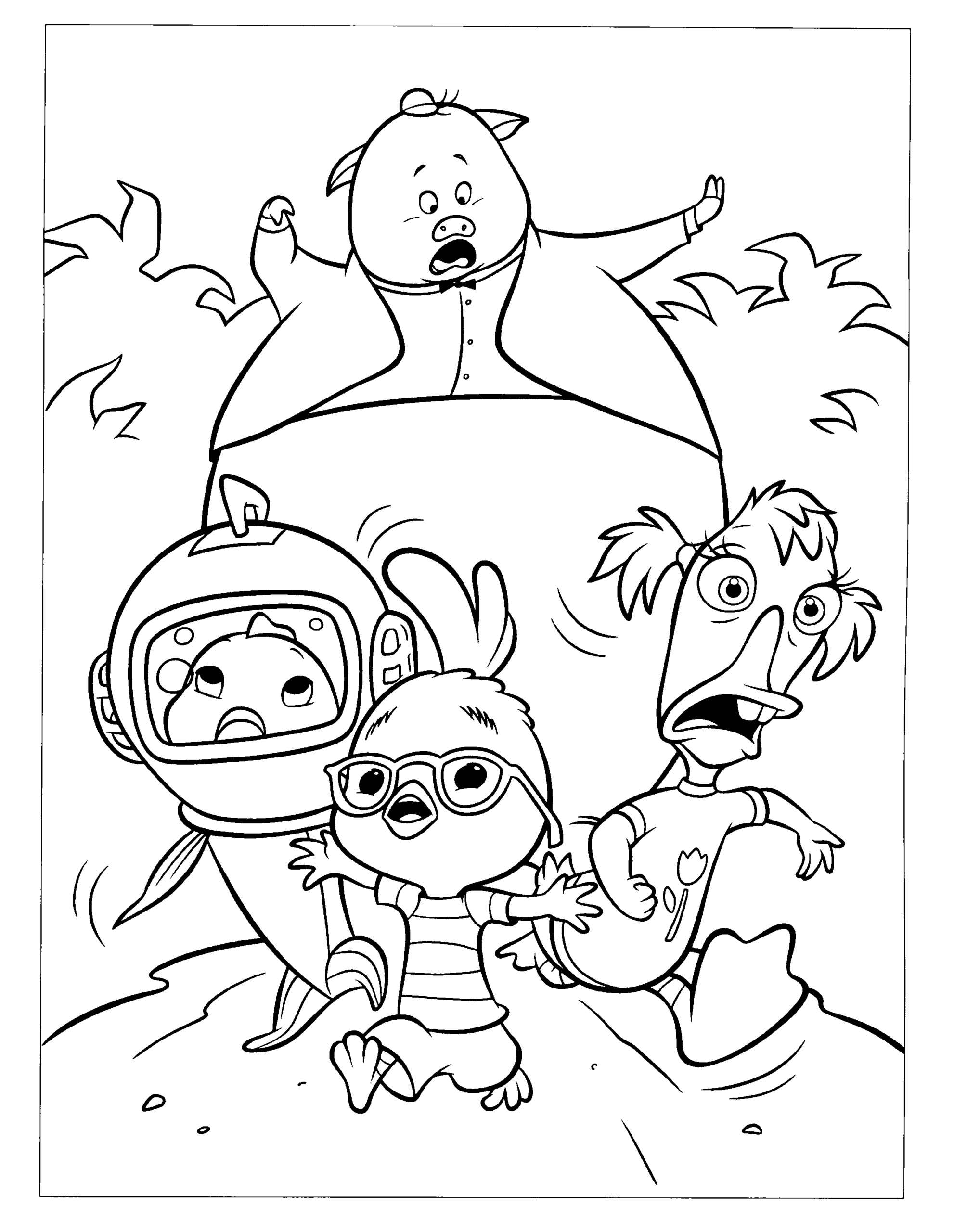 Chicken Little Coloring Pages TV Film chicken little 4 Printable 2020 02089 Coloring4free