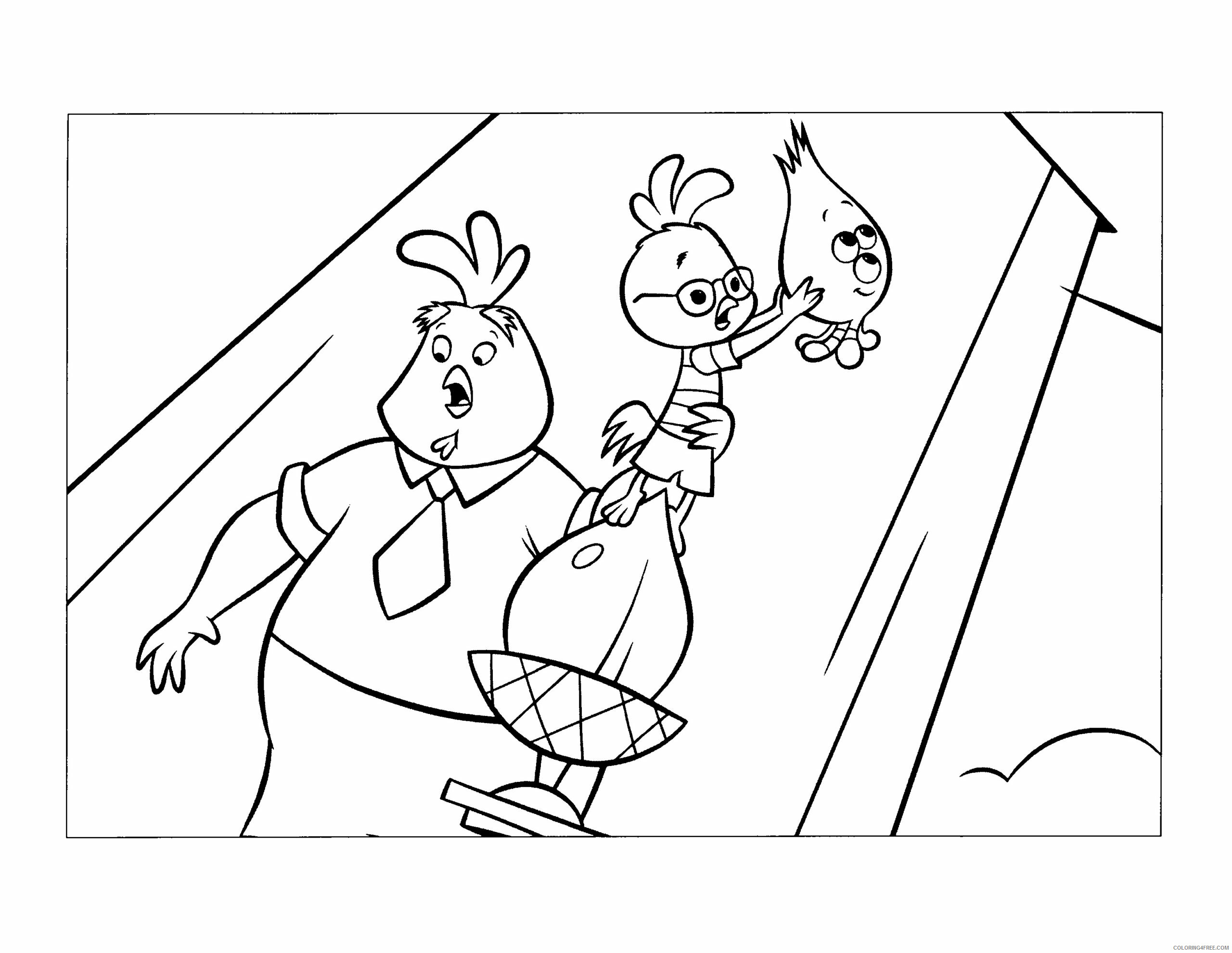 Chicken Little Coloring Pages Tv Film Chicken Little 6 Printable 2020 02093 Coloring4free Coloring4free Com