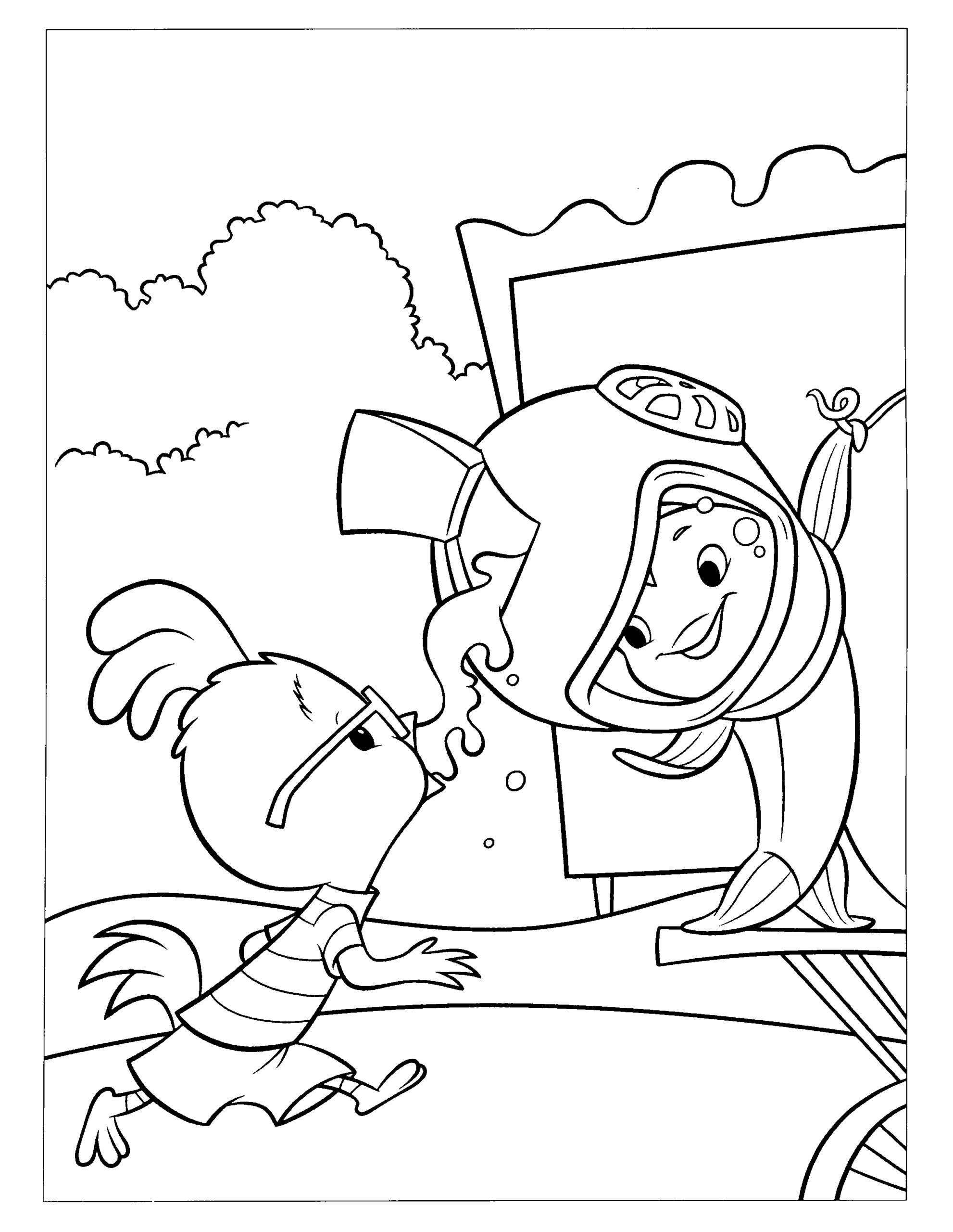 Chicken Little Coloring Pages TV Film chicken little 9 Printable 2020 02097 Coloring4free