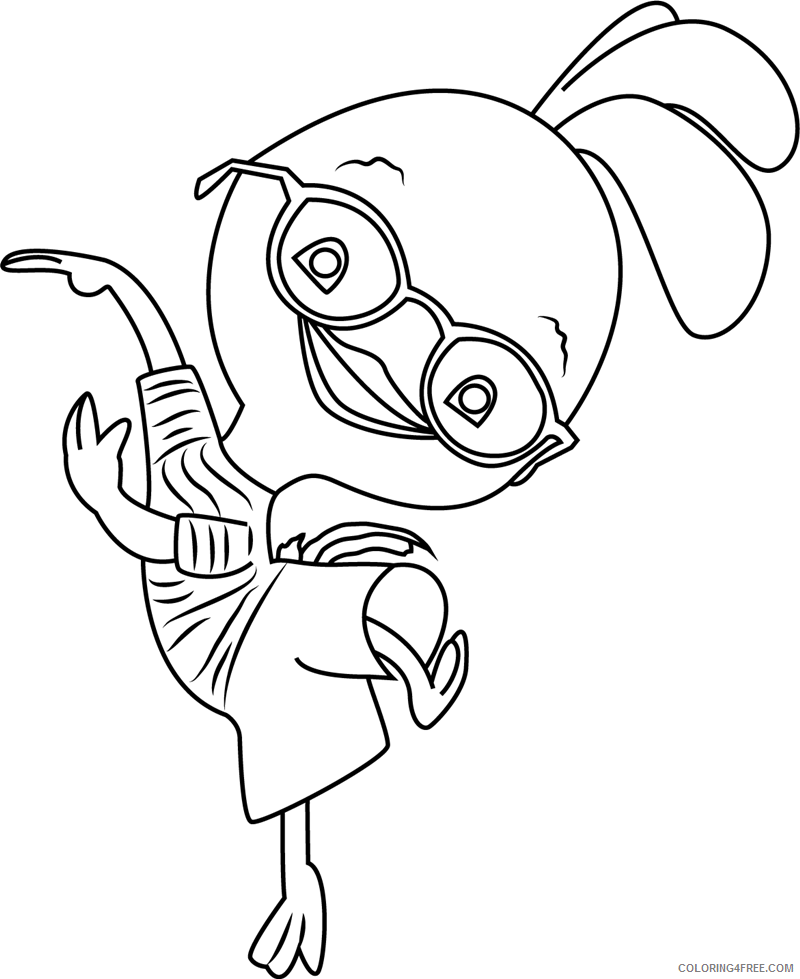 Chicken Little Coloring Pages TV Film happy chicken little Printable 2020 02065 Coloring4free