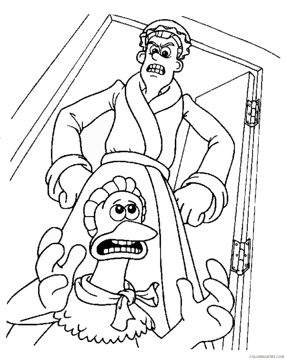 Chicken Run Coloring Pages TV Film chicken_run_cl02 Printable 2020 02102 Coloring4free