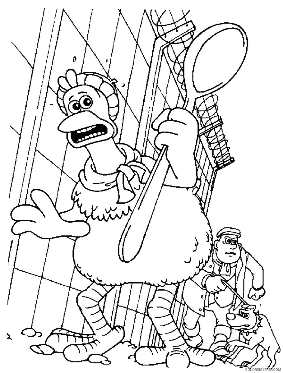 Chicken Run Coloring Pages TV Film chicken_run_cl04 Printable 2020 02103 Coloring4free