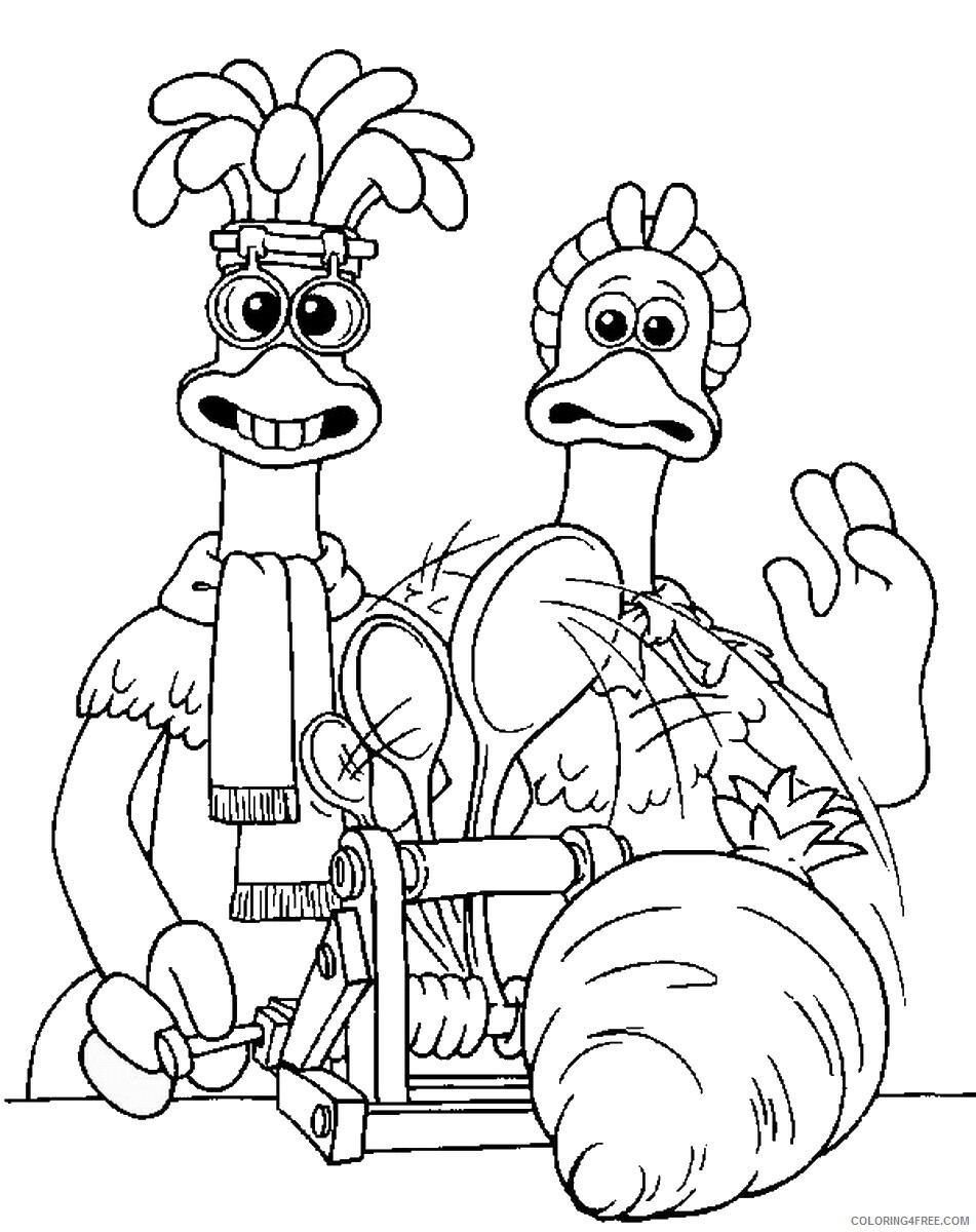 Chicken Run Coloring Pages TV Film chicken_run_cl07 Printable 2020 02106 Coloring4free