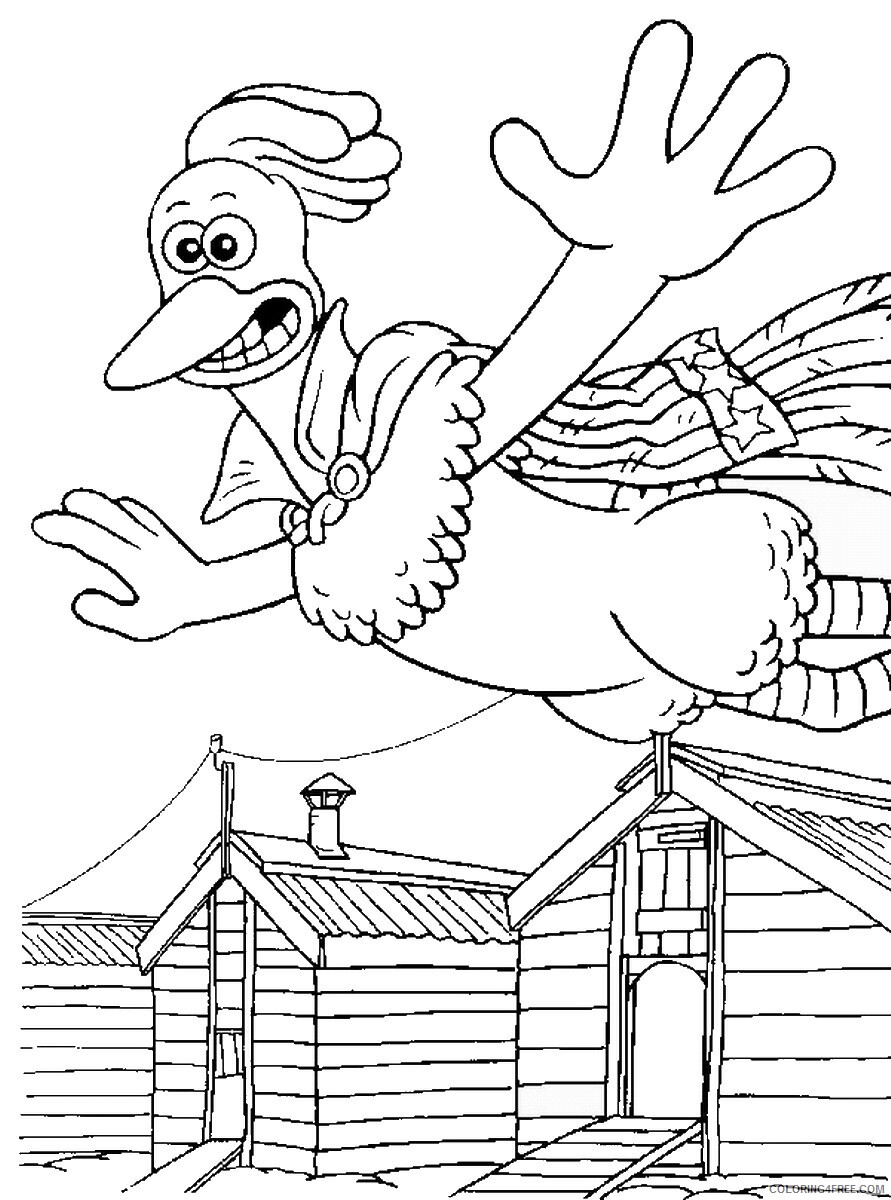 Chicken Run Coloring Pages TV Film chicken_run_cl08 Printable 2020 02107 Coloring4free