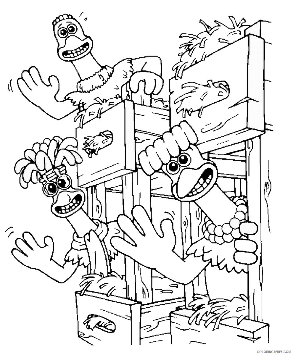 Chicken Run Coloring Pages TV Film chicken_run_cl11 Printable 2020 02110 Coloring4free