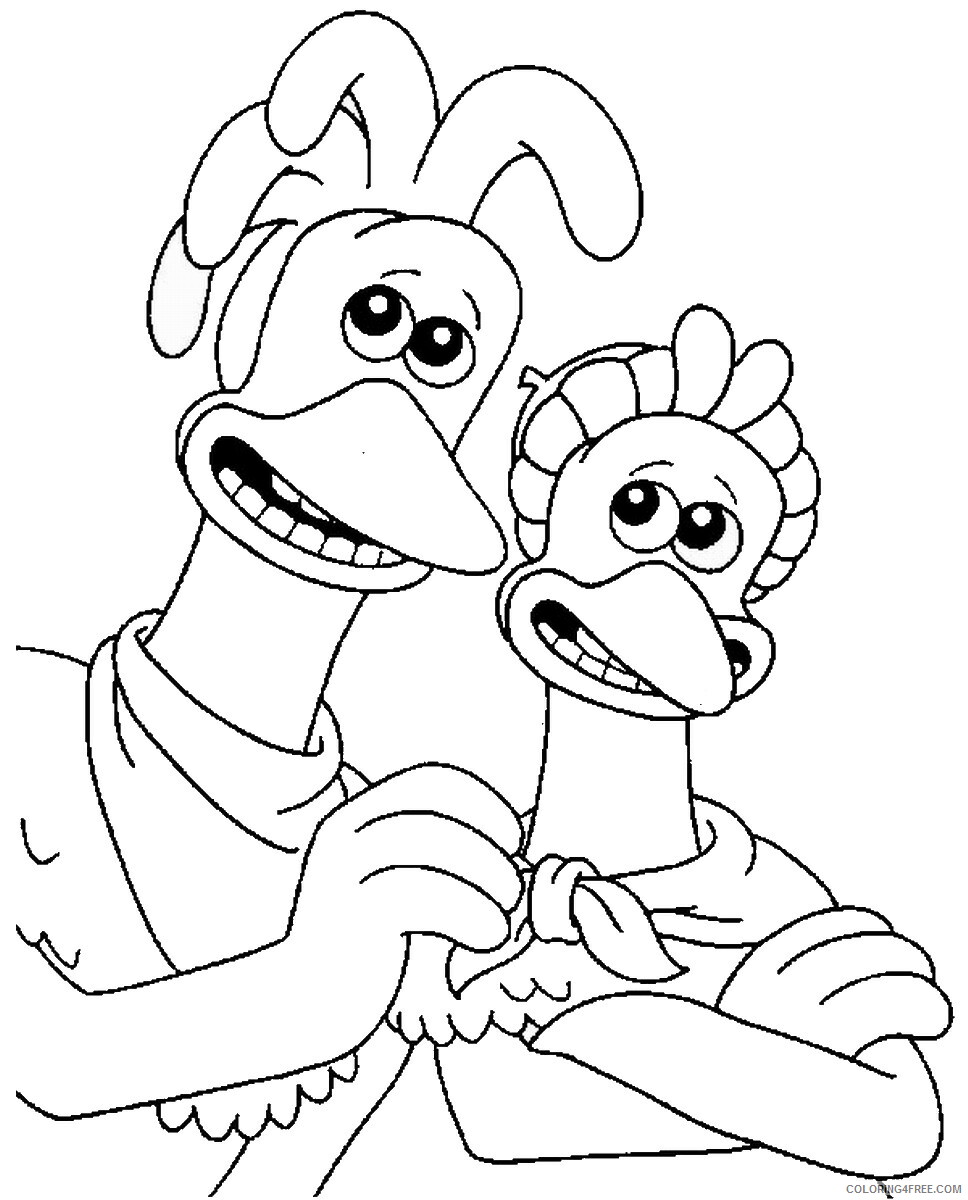Chicken Run Coloring Pages TV Film chicken_run_cl14 Printable 2020 02113 Coloring4free